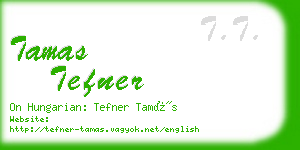 tamas tefner business card